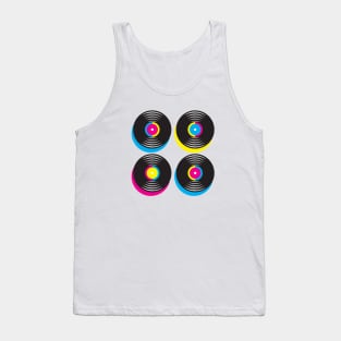 CMYK record discs Tank Top